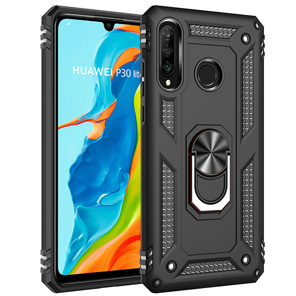 Huawei P30 Pro Shockproof Heavy Duty Ring Rugged Armor Case Cover