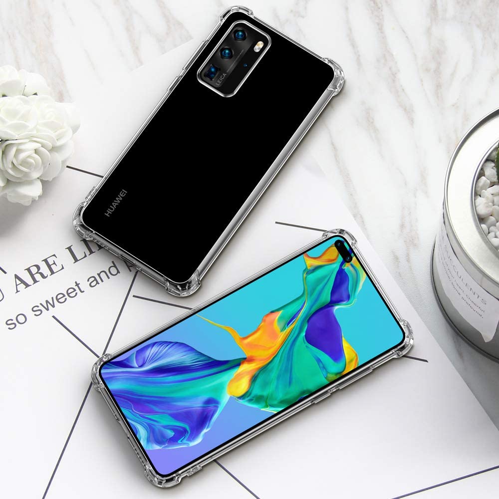 For Huawei P40 Pro Shockproof Cover Silicone Bumper Gel Mobile Phone Case
