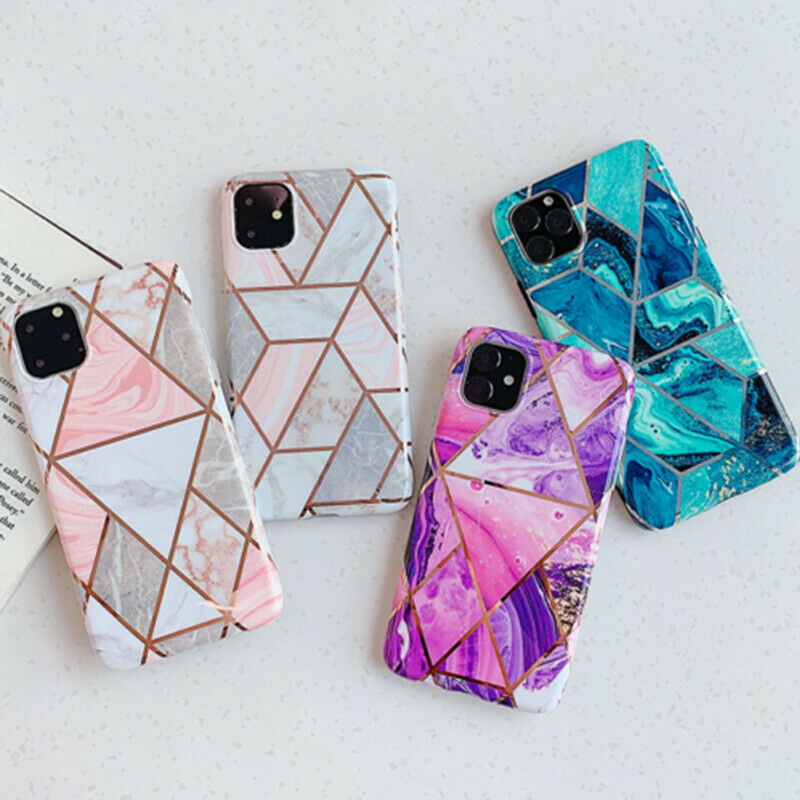 iPhone XR Marble Silicone Phone Case Cover