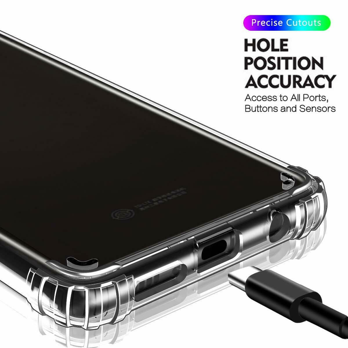 Clear Silicone Bumper Shockproof Case For Samsung Note 10 Lite