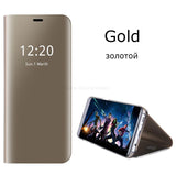 Samsung S24 Smart View Mirror Flip Stand Phone Case