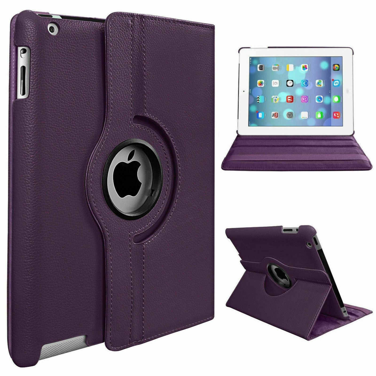 Leather 360 Rotating Smart Case Cover Apple iPad 10.2 (10th Gen)