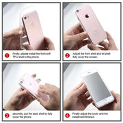 360 Clear Case For iPhone 15 Plus Full Cover Silicone