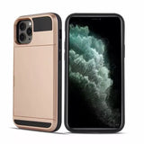 Hard Armor Case Cover Slide Card Slot Holder For iPhone 16 Pro