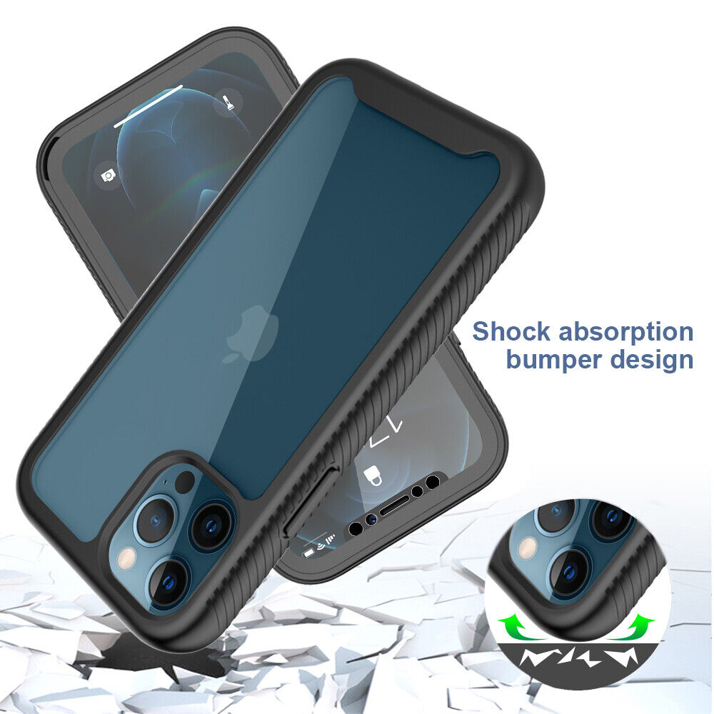 Full Body Clear Hybrid Shockproof 360 Case For iPhone 15 Pro
