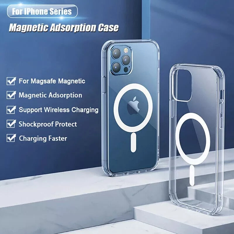 Case For Apple iPhone 16 Plus Magnetic Clear MagSafe Cover