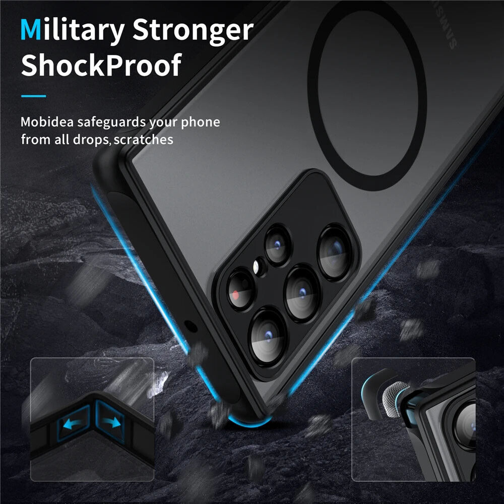Matte ShockProof Magnetic Case For Samsung S24 Mobile