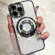 Shockproof Ring Case For iPhone 15 Pro Clear Magnetic Cover