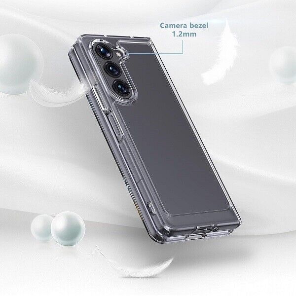 Clear Case For Samsung Galaxy Z Fold 5 5G Shockproof Silicone Cover
