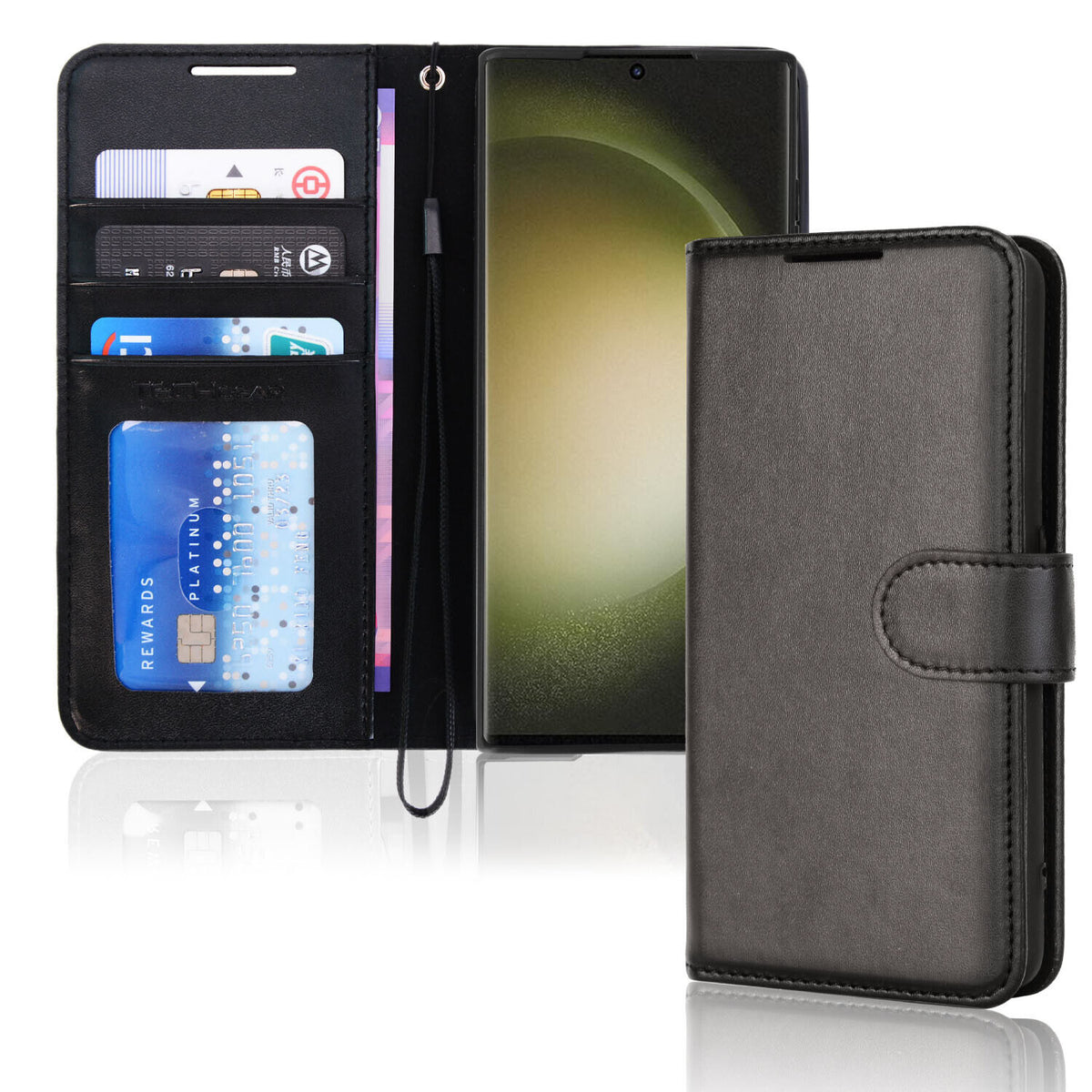 For Samsung S23 FE 5G Premium Flip Leather Wallet Stand Case