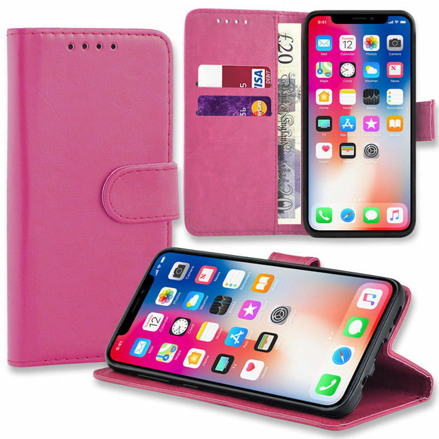 Flip Leather Phone Case for iPhone 15 Pro Max Wallet Cover