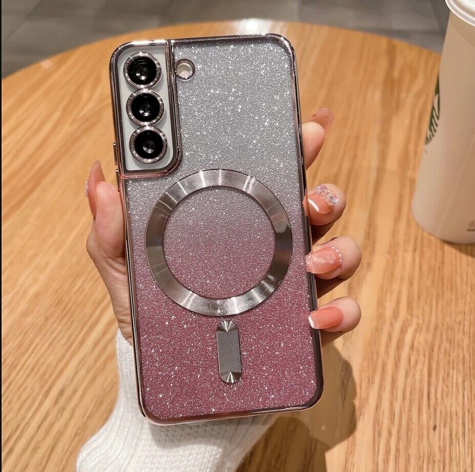 Glitter Shockproof Magnetic Case For Samsung S24 Plus Cover