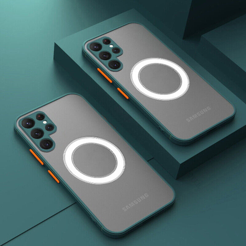 Matte ShockProof Magnetic Case For Samsung S24 Ultra Mobile