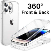 360 Clear Case For iPhone 15 Full Cover Silicone