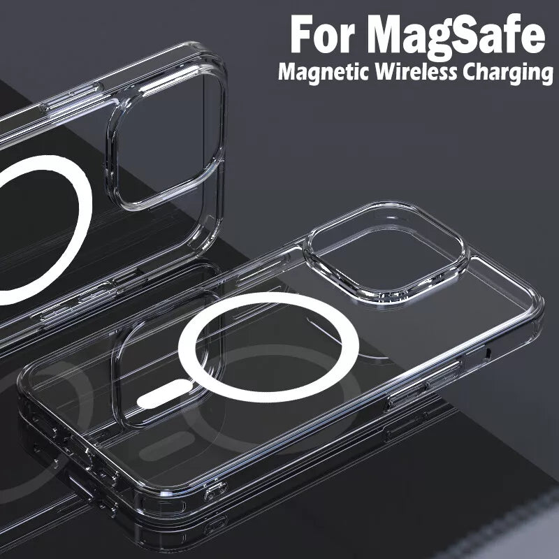 Magsafe Clear Case For iPhone 16 Pro Shockproof Slim Cover