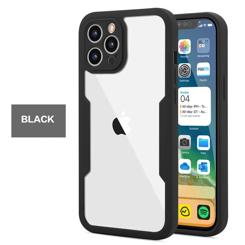 Shockproof 360 Full body Case Cover For iPhone 16 Pro