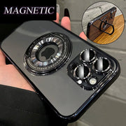 Shockproof Ring Case For iPhone 15 Pro Max Clear Magnetic Cover