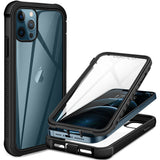 Full Body Clear Hybrid Shockproof 360 Case For iPhone 15 Plus