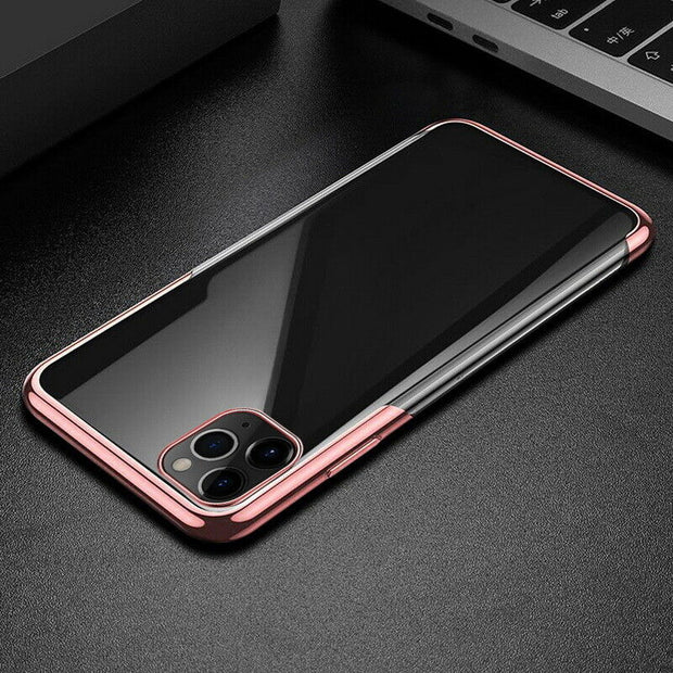 Plating TPU Glossy Soft Slim Case Cover For iPhone 7 Plus