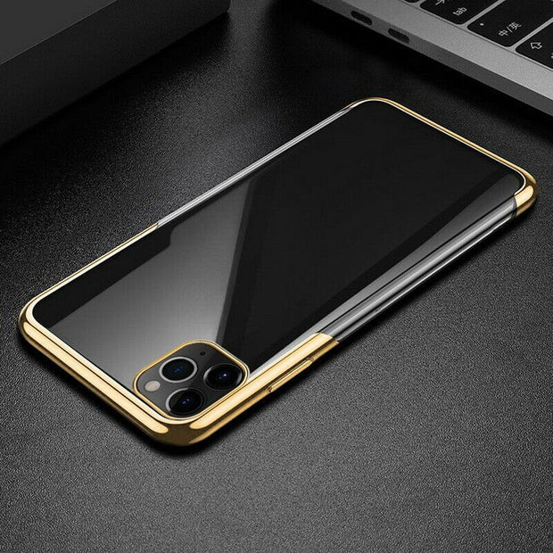 Plating TPU Glossy Soft Slim Case Cover For iPhone X/XS