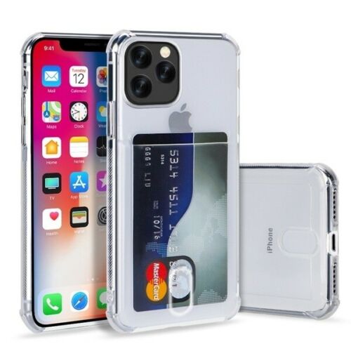 Clear Case For iPhone 12 Pro 6.1”  TPU Silicone with Card Slot