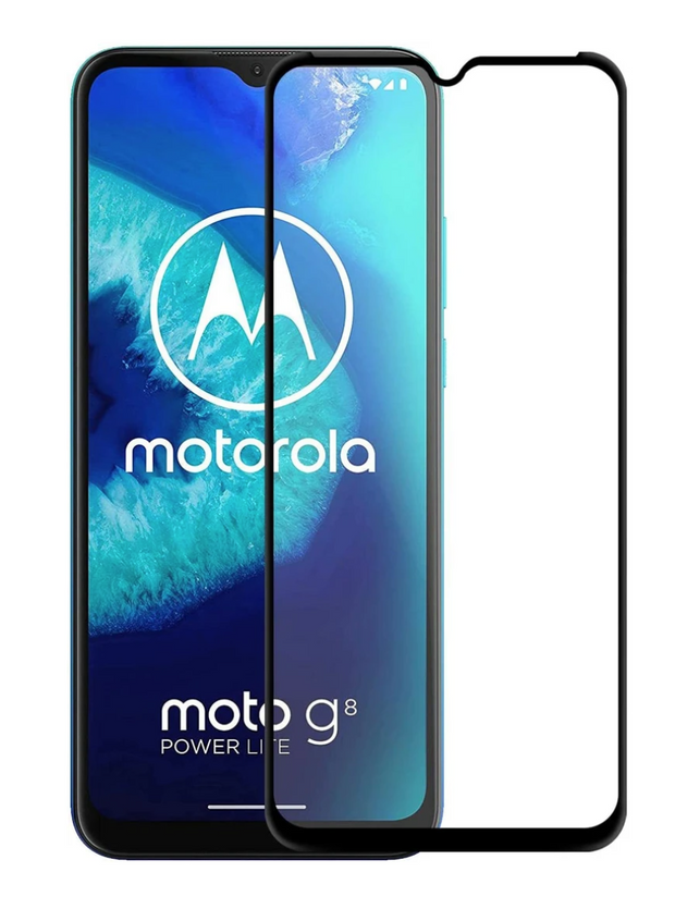 Tempered Full Glass Screen Protector For Motorola G8 Power Lite