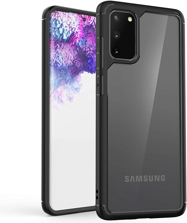 Samsung Galaxy S20 FE Case, Hybrid Clear Transparent TPU Bumper Frame Cover Case