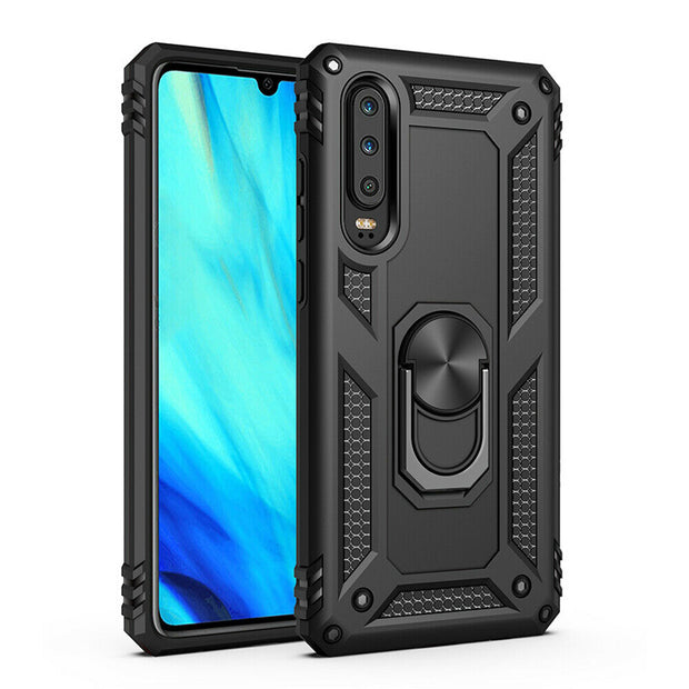 Huawei P40 Shockproof Heavy Duty Ring Rugged Armor Case Cover
