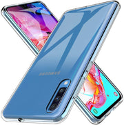 Samsung Galaxy A50 Case, Slim Clear Silicone Gel Phone Cover