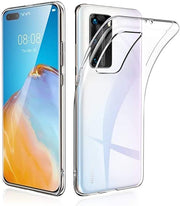 Huawei Y6P 2020 Case, Slim Clear Silicone Gel Phone Cover