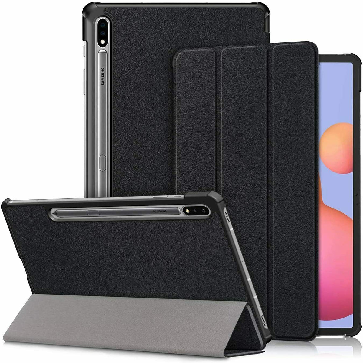Samsung tab A 10.1” T510/t515 Case Premium Smart Book Stand Cover