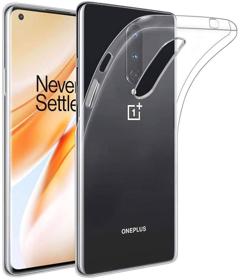 Flexible Soft Gel/TPU Cover with Soft Touch Keys Compatible with OnePlus 8 Pro