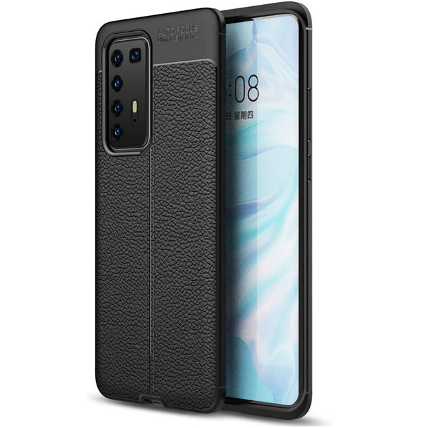 Leather Texture design Bumper Protective Cover for Huawei Y6P 2020