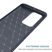 Shockproof Silicone Carbon Fibre Case Cover For Huawei Y6P 2020