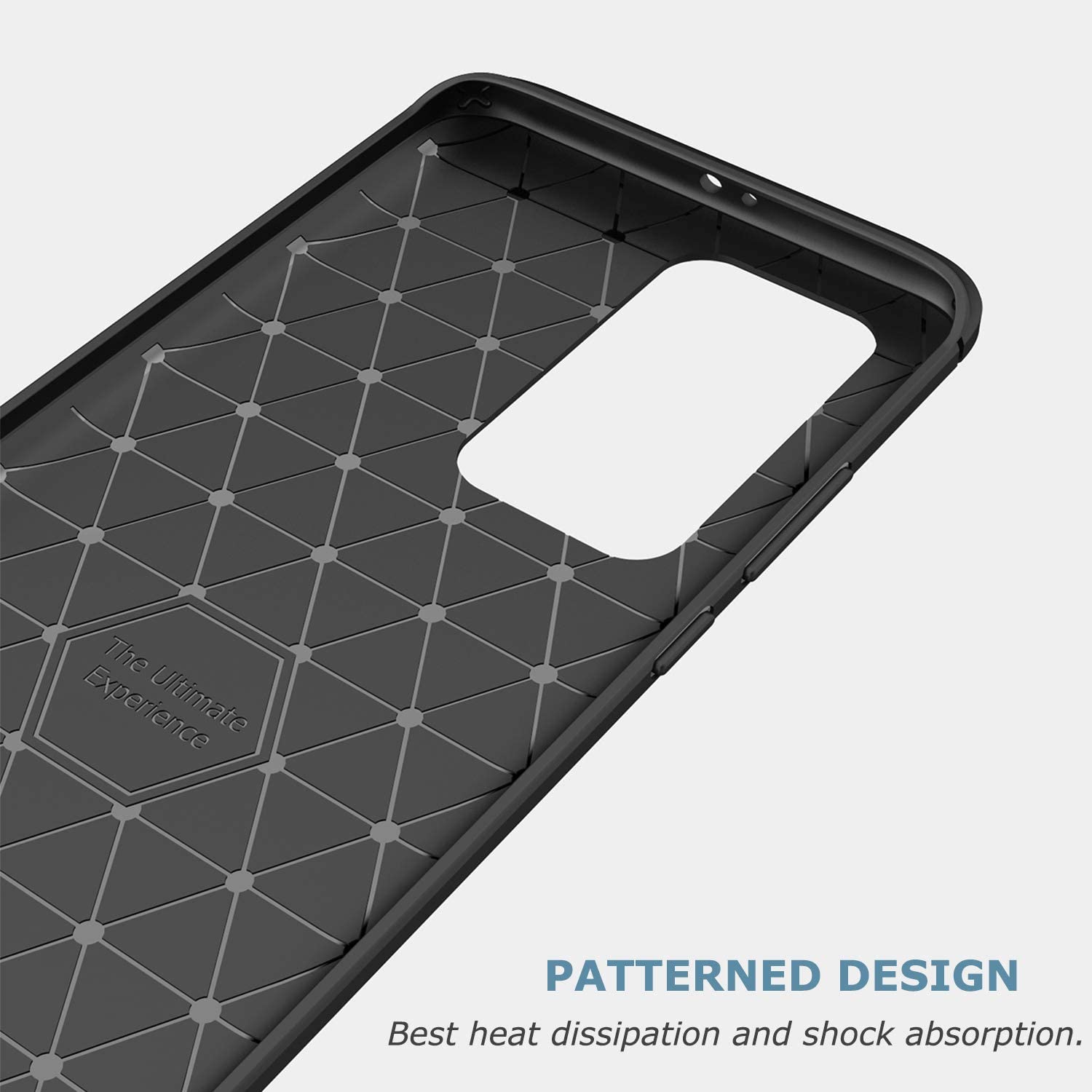 Shockproof Silicone Carbon Fibre Case Cover For Huawei P40 Lite