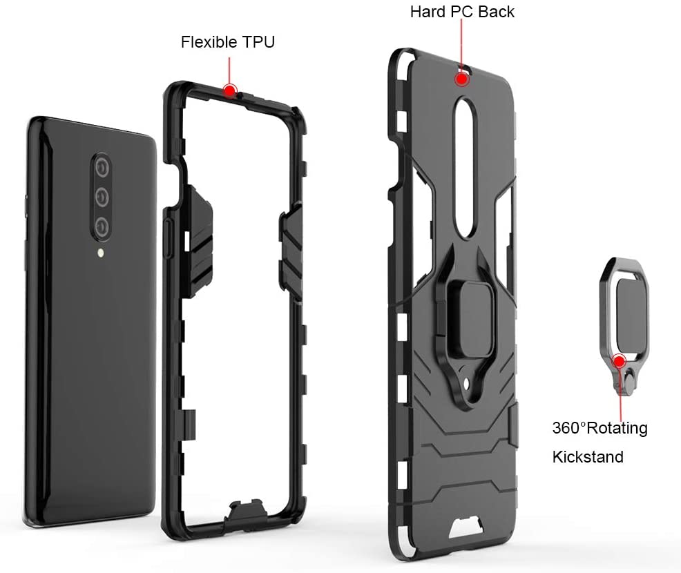 Silicone TPU Bumper Case Full Body Protection Cover Anti-Slip Shockproof Case for OnePlus 7 Pro