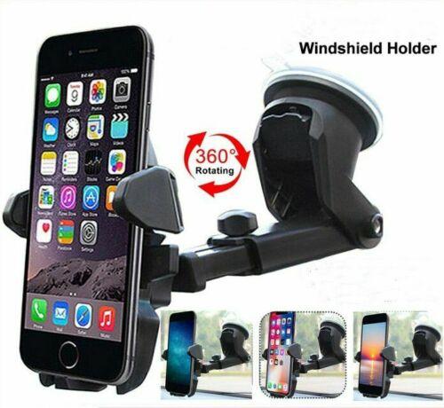 360° Rotatable Car Windshield Mount Cradle Holder Stand For Mobile Phone GPS