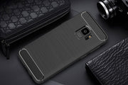 Shockproof Silicone Carbon Fiber Fibre Case Cover For Samsung S9 Plus
