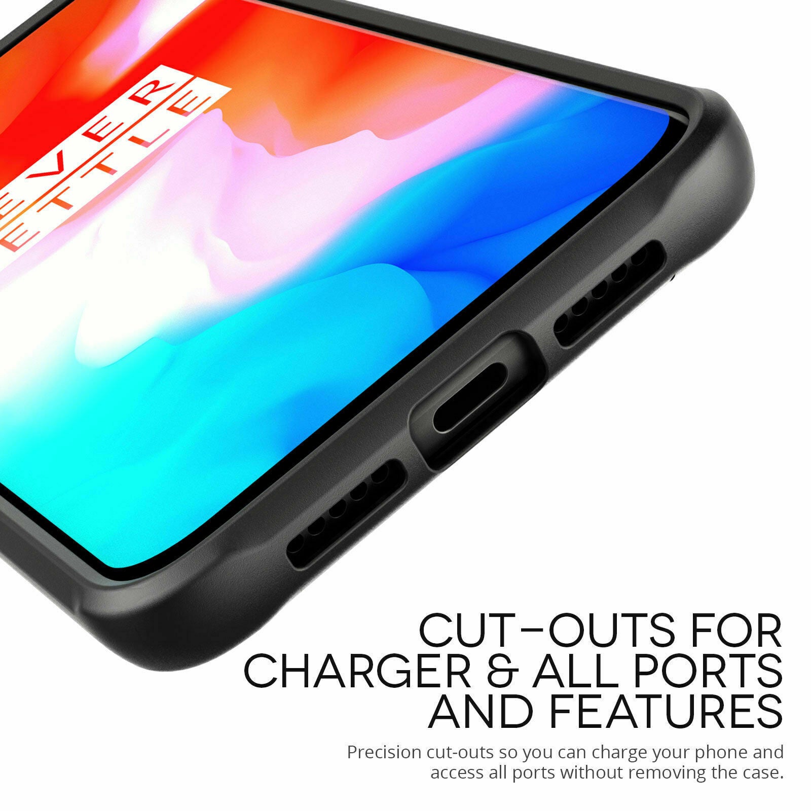 Shockproof Armor Clear Hybrid Bumper Rugged Case For OnePlus 7