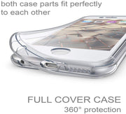 360° Front and Back Full protection Gel Skin Case Cover For Apple iPhone 8 - mobilecasesonline