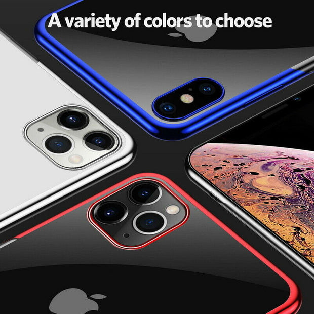 Plating TPU Glossy Soft Case Cover For iPhone 8