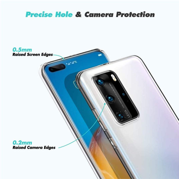 Huawei P20 Lite Case, Slim Clear Silicone Gel Phone Cover