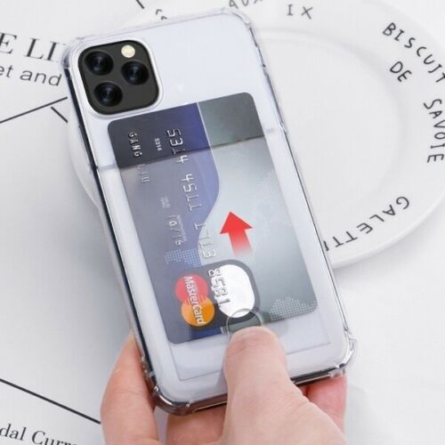 Clear Case For  iPhone 11 Pro Max TPU Silicone with Card Slot