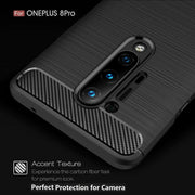 For OnePlus 8 Pro Carbon Fibre Gel Case Cover Shockproof & Stylus