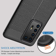 Leather Texture design Bumper Protective Cover for Huawei P30 Pro