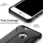 Apple iPhone 8 Plus Case, Rugged Tough Dual Layer Armor Case Black