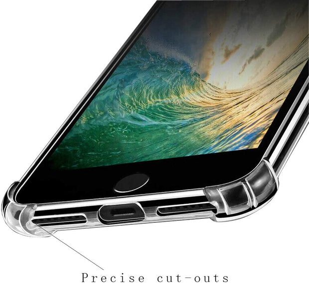 Clear Silicone Bumper Shockproof Case For Apple iPhone 8 Plus