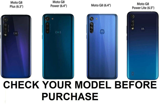 For Motorola G8 Power Flip Leather Wallet Case Cover Book Case