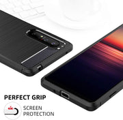 Soft TPU Cover Phone Case Phone Protectors for Sony Xperia 1 II-Black