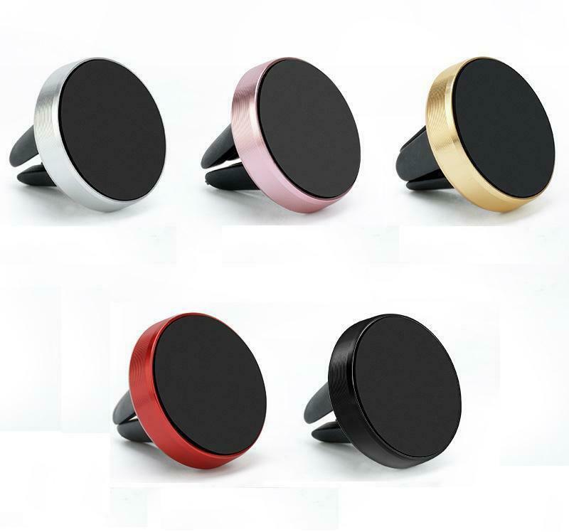 In Car Magnetic Phone Holder Mobile Fit Air Vent Universal Mount Various Colours